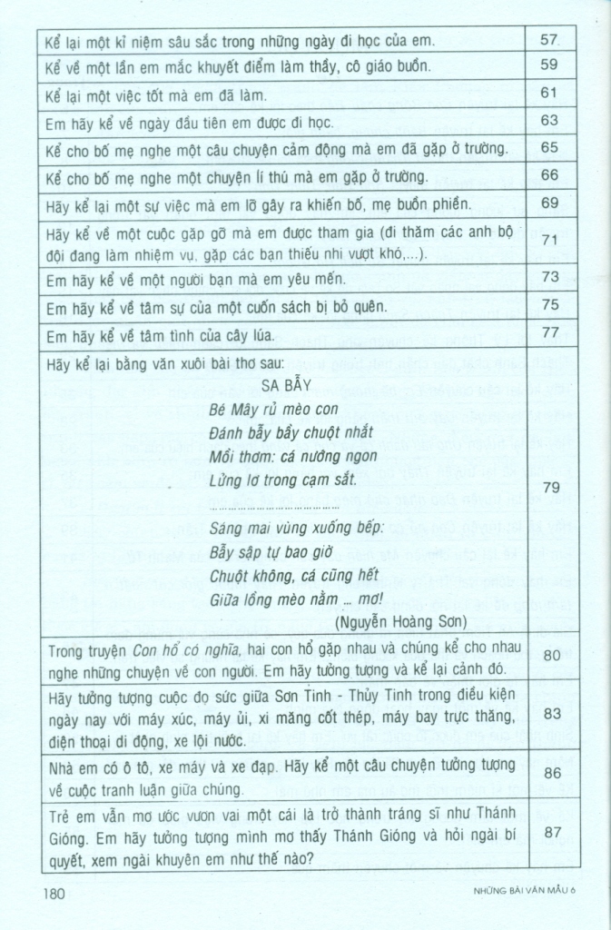 NHỮNG BÀI VĂN HAY LỚP 6 (Theo chương trình GDPT mới)